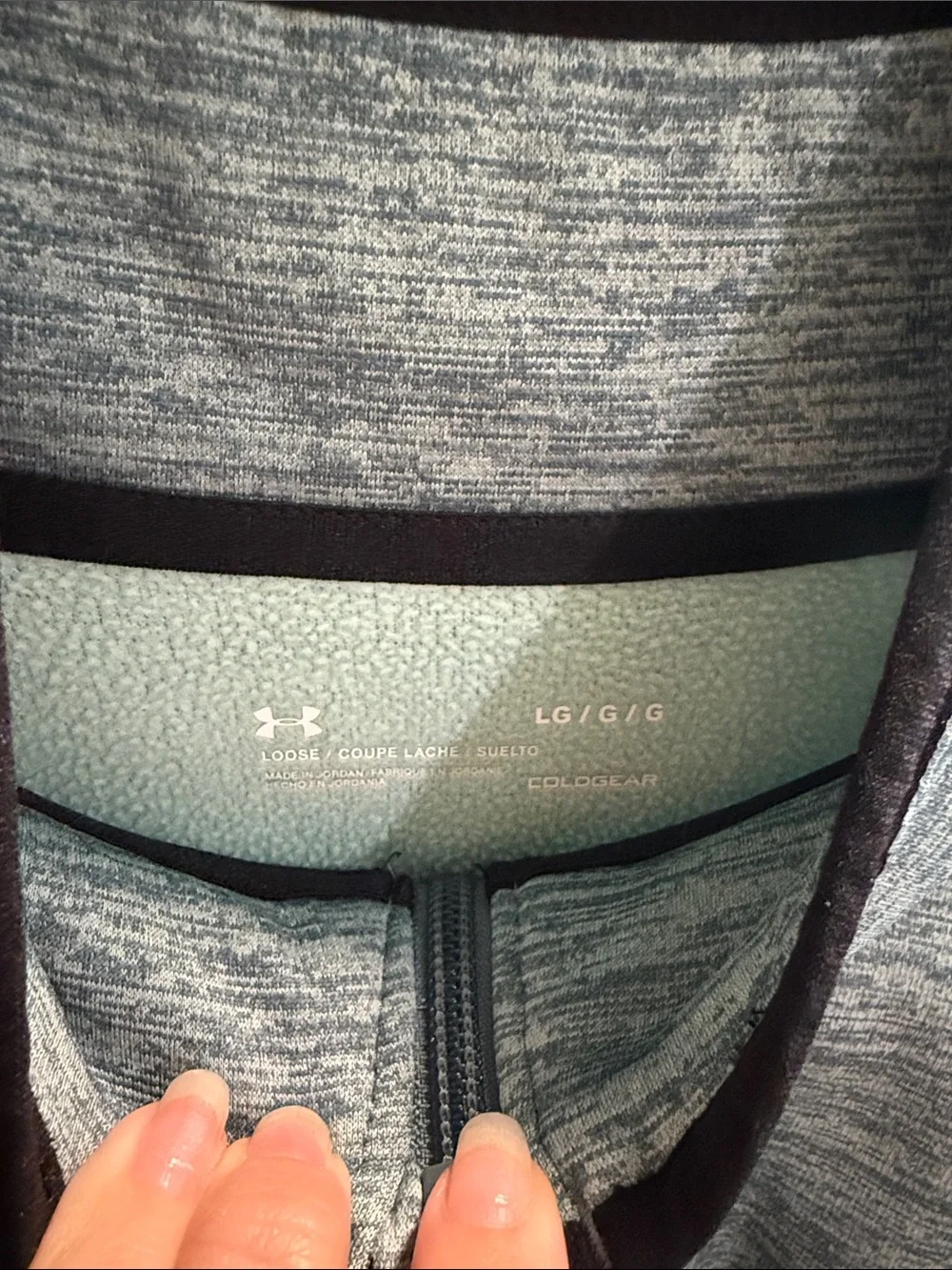 Under Armour Men’s Teal Heather 1/4 Zip Performance Pullover